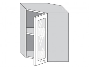 1.60.3у Шкаф настенный (h=720) угловой на 600мм со стекл. дверцей в Первоуральске - pervouralsk.магазин96.com | фото