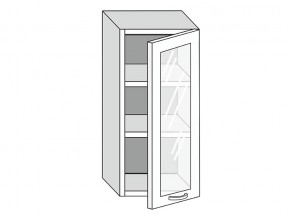19.40.3 Шкаф настенный (h=913) на 400мм с 1-ой стекл. дверцей в Первоуральске - pervouralsk.магазин96.com | фото