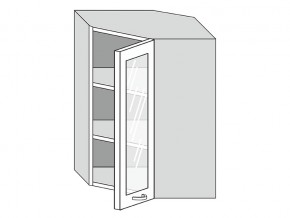19.60.3у Шкаф настенный (h=913) угловой на 600мм со стекл. дверцей в Первоуральске - pervouralsk.магазин96.com | фото