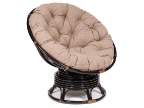 Кресло-качалка Papasan w 23/01 B с подушкой Antique brown, экошерсть Коричневый в Первоуральске - pervouralsk.магазин96.com | фото