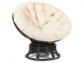 Кресло-качалка Papasan w 23/01 B с подушкой Antique brown, ткань Старт в Первоуральске - pervouralsk.магазин96.com | фото