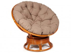 Кресло-качалка Papasan w 23/01 B с подушкой Cognac, экошерсть Коричневый в Первоуральске - pervouralsk.магазин96.com | фото