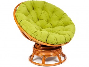 Кресло-качалка Papasan w 23/01 B с подушкой Cognac, флок Олива в Первоуральске - pervouralsk.магазин96.com | фото