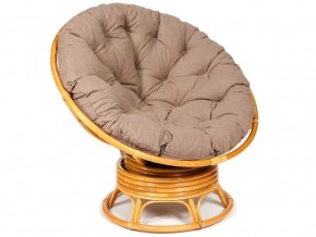 Кресло-качалка Papasan w 23/01 B с подушкой Honey, экошерсть Коричневый в Первоуральске - pervouralsk.магазин96.com | фото