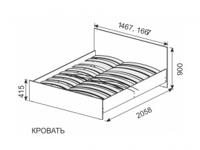 Кровать 1600х2000 ортопедическое основание в Первоуральске - pervouralsk.магазин96.com | фото