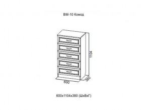 ВМ-10 Комод в Первоуральске - pervouralsk.магазин96.com | фото